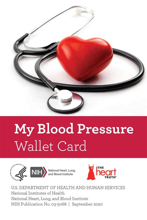 My Blood Pressure Wallet Card 